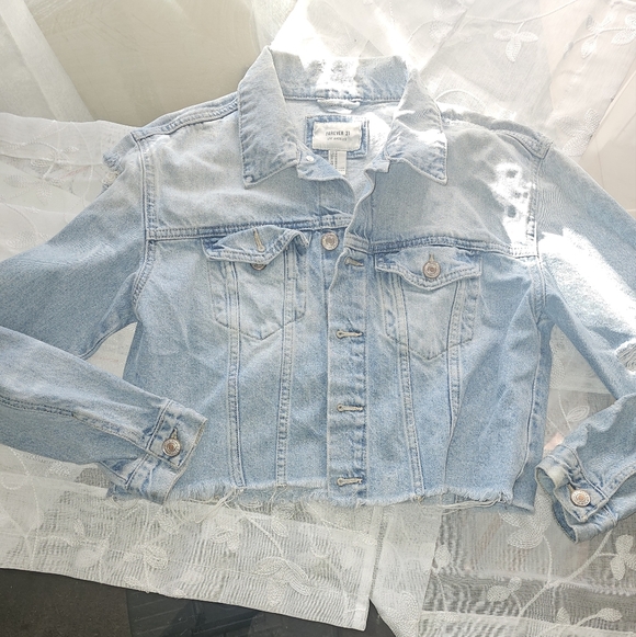 Forever 21 Blue Jean Jacket - Picture 2 of 8